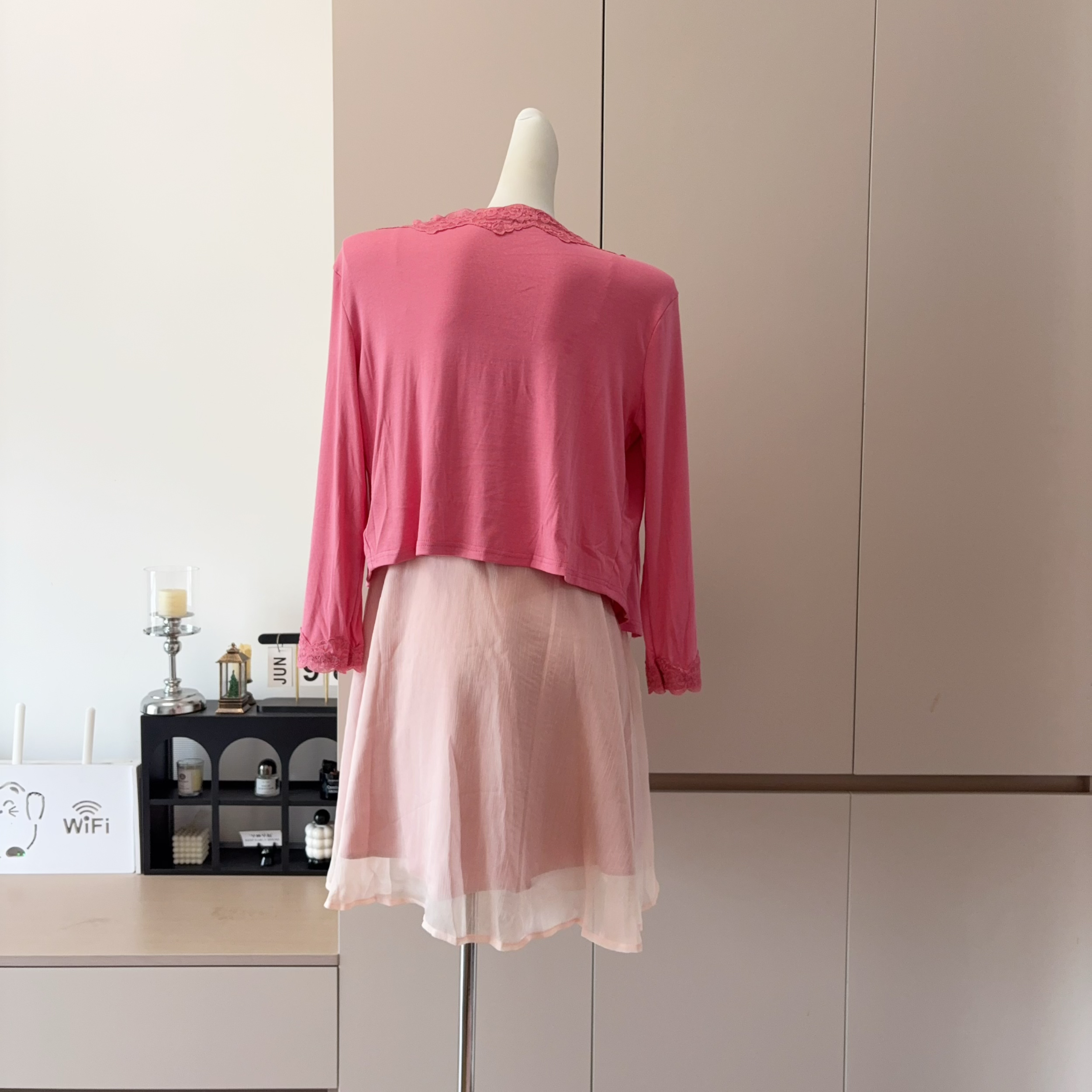 Women's Two-Piece Cami Dress and Cardigan Set - Image 5