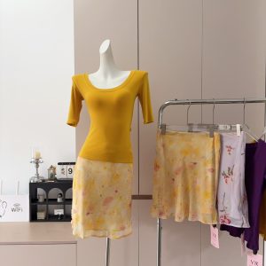 Eden Flower Banquet Women's Summer Top and Skirt Set