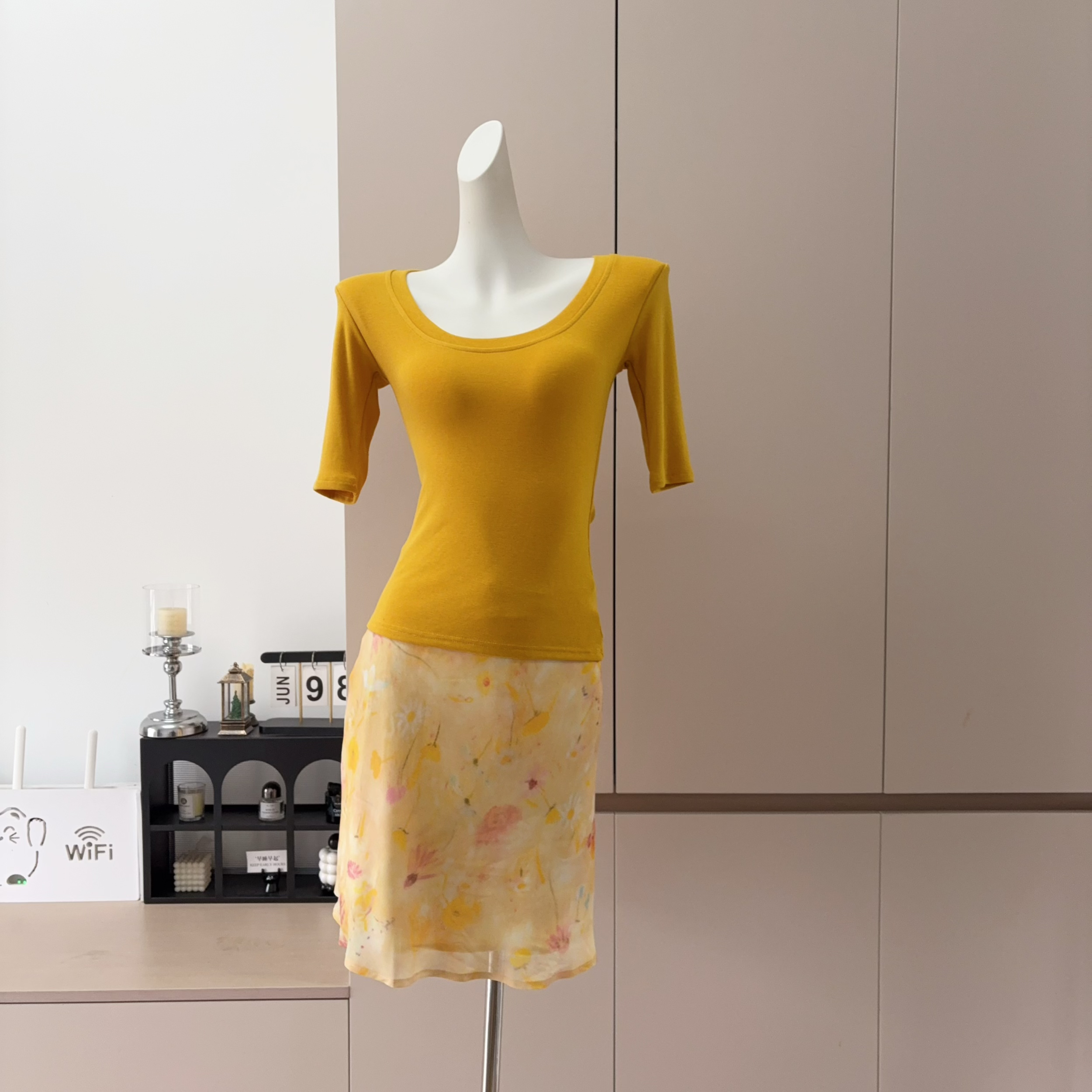 Eden Flower Banquet Women's Summer Top and Skirt Set - Image 2