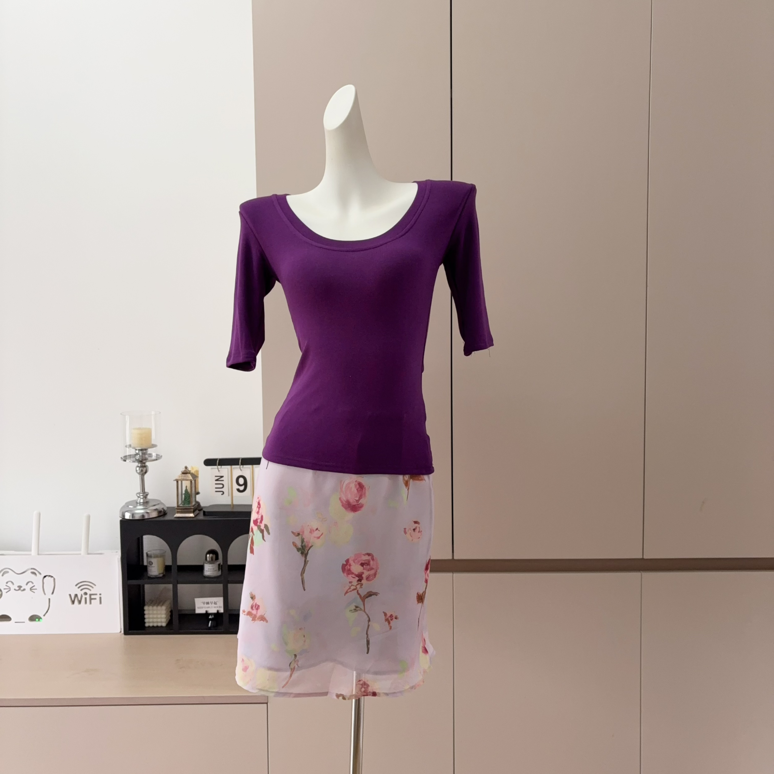Eden Flower Banquet Women's Summer Top and Skirt Set - Image 4