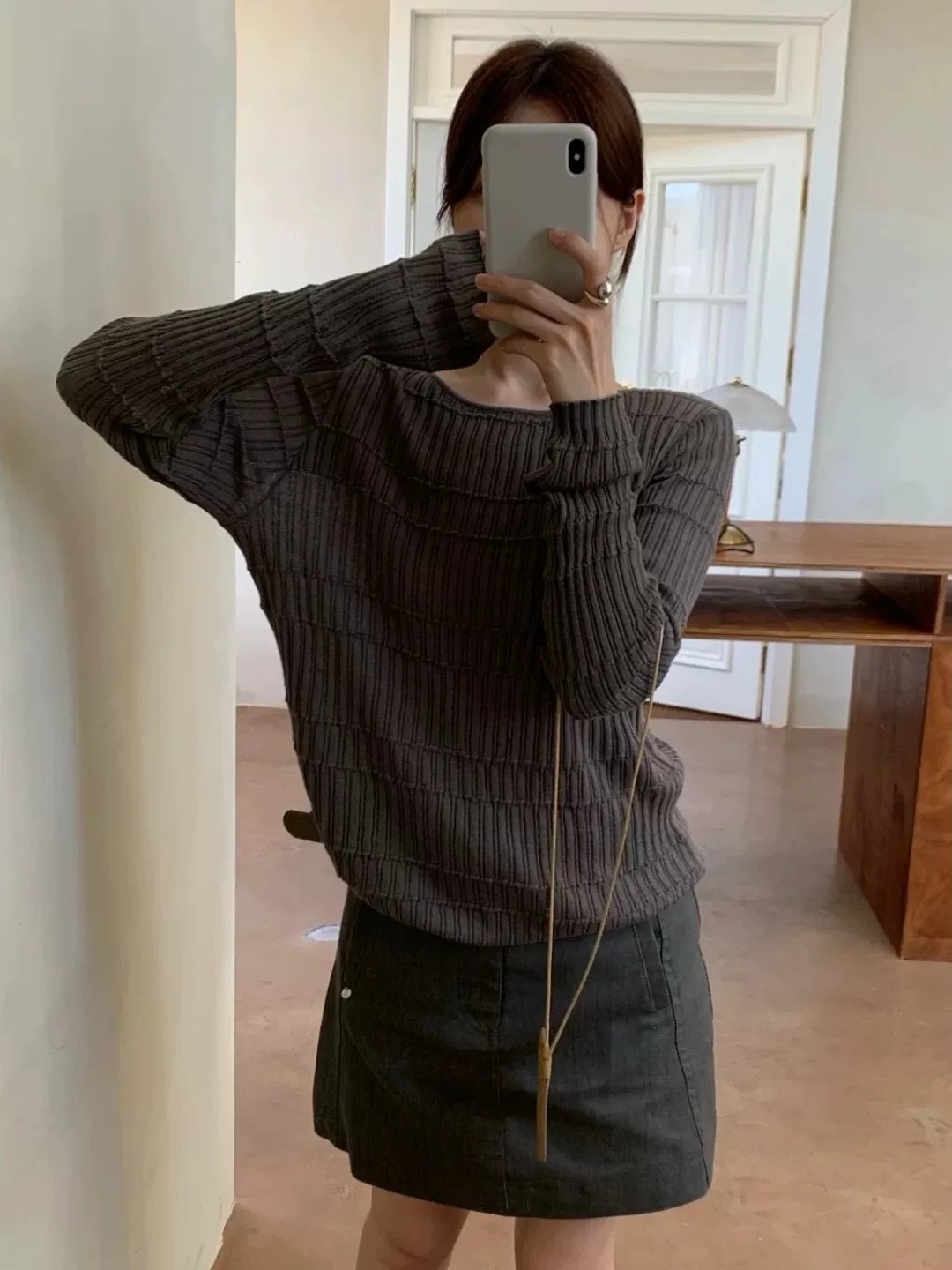 French Style Textured Knit Sweater Women 2026 Early Autumn Loose Slimming Top - Image 2