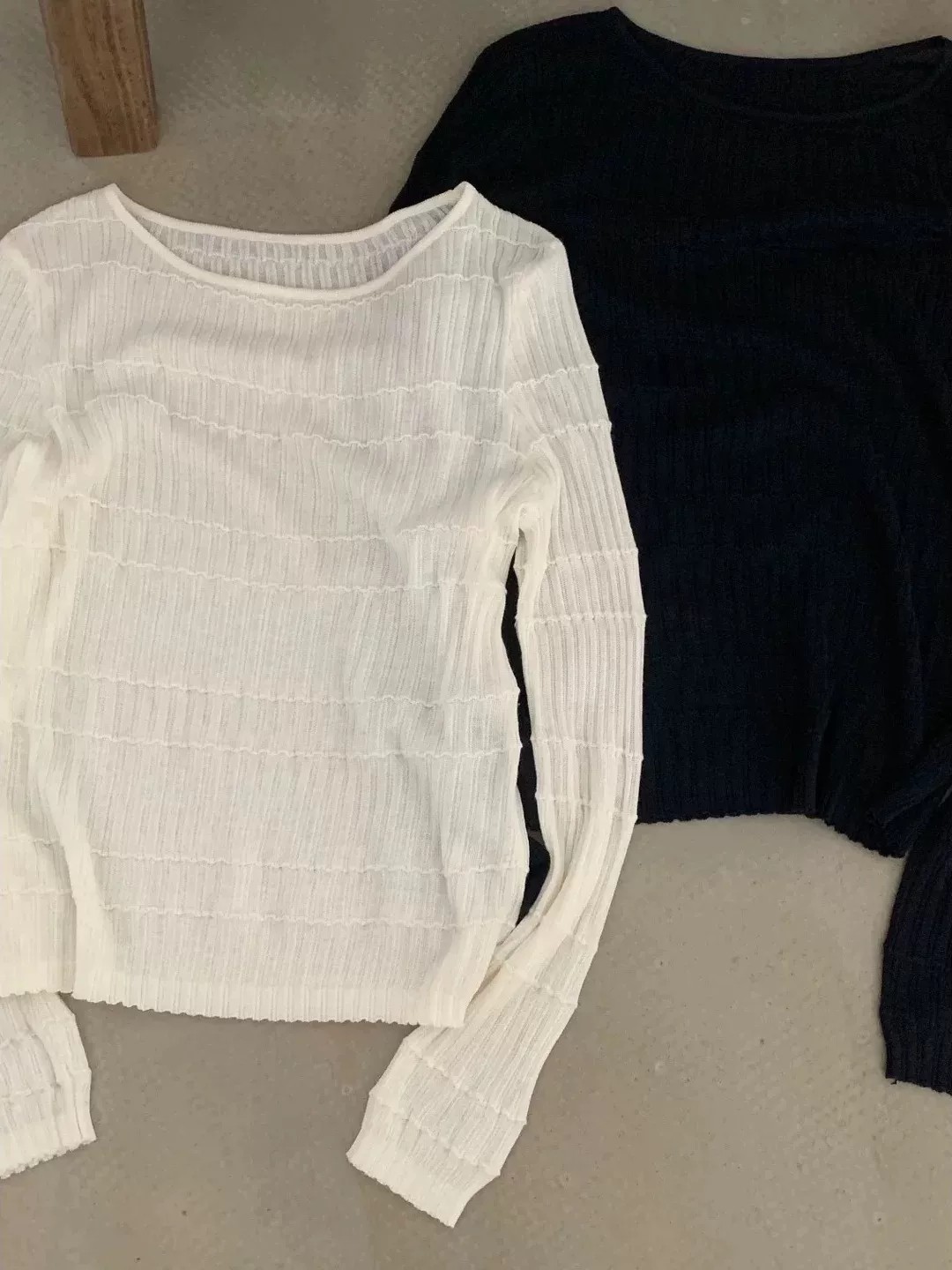 French Style Textured Knit Sweater Women 2026 Early Autumn Loose Slimming Top - Image 4